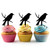 TA0315 Bird On Branch Silhouette Party Wedding Birthday Acrylic Cupcake Toppers Decor 10 pcs