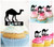 TA0321 Camel Silhouette Party Wedding Birthday Acrylic Cupcake Toppers Decor 10 pcs