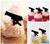 TA0322 Cannon Silhouette Party Wedding Birthday Acrylic Cupcake Toppers Decor 10 pcs