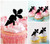 TA0323 Carrot Silhouette Party Wedding Birthday Acrylic Cupcake Toppers Decor 10 pcs
