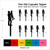 TA0334 Daddy and Son Silhouette Party Wedding Birthday Acrylic Cupcake Toppers Decor 10 pcs
