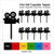 TA0351 Movie Camera Silhouette Party Wedding Birthday Acrylic Cupcake Toppers Decor 10 pcs