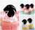 TA0383 Lion Leo Zodiac Silhouette Party Wedding Birthday Acrylic Cupcake Toppers Decor 10 pcs