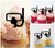 TA0420 Snorkel Silhouette Party Wedding Birthday Acrylic Cupcake Toppers Decor 10 pcs