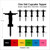 TA0429 Christ the Redeemer Rio de Janeiro Silhouette Party Wedding Birthday Acrylic Cupcake Toppers Decor 10 pcs