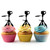 TA0453 Camera Silhouette Party Wedding Birthday Acrylic Cupcake Toppers Decor 10 pcs