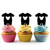 TA0455 Clothing Childhood Silhouette Party Wedding Birthday Acrylic Cupcake Toppers Decor 10 pcs