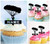 TA0498 Skydiving Silhouette Party Wedding Birthday Acrylic Cupcake Toppers Decor 10 pcs