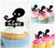 TA0504 Squid Silhouette Party Wedding Birthday Acrylic Cupcake Toppers Decor 10 pcs