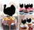 TA0507 Turkey Silhouette Party Wedding Birthday Acrylic Cupcake Toppers Decor 10 pcs