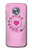S2847 Pink Retro Rotary Phone Case For Motorola Moto X4