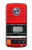 S3204 Red Cassette Recorder Graphic Case For Motorola Moto X4