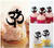 TA0516 Aum Om Symbol Silhouette Party Wedding Birthday Acrylic Cupcake Toppers Decor 10 pcs