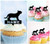 TA0518 Baby Lion Silhouette Party Wedding Birthday Acrylic Cupcake Toppers Decor 10 pcs