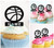 TA0521 Basketball Silhouette Party Wedding Birthday Acrylic Cupcake Toppers Decor 10 pcs