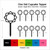TA0528 Buddhism Lotus Flower Silhouette Party Wedding Birthday Acrylic Cupcake Toppers Decor 10 pcs