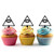 TA0531 Cao Dai Eye of Providence Silhouette Party Wedding Birthday Acrylic Cupcake Toppers Decor 10 pcs