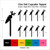 TA0533 Carrot Silhouette Party Wedding Birthday Acrylic Cupcake Toppers Decor 10 pcs