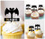 TA0536 Cartoon Halloween Bat Silhouette Party Wedding Birthday Acrylic Cupcake Toppers Decor 10 pcs