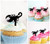 TA0555 Desert Scorpion Silhouette Party Wedding Birthday Acrylic Cupcake Toppers Decor 10 pcs