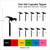 TA0557 Dinosaur T-rex Tyrannosaurus Silhouette Party Wedding Birthday Acrylic Cupcake Toppers Decor 10 pcs