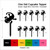 TA0582 Halloween Gekko Lizard Silhouette Party Wedding Birthday Acrylic Cupcake Toppers Decor 10 pcs