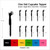 TA0588 Hand Bye Bye Silhouette Party Wedding Birthday Acrylic Cupcake Toppers Decor 10 pcs