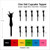 TA0591 Hand Symbol I Love You Silhouette Party Wedding Birthday Acrylic Cupcake Toppers Decor 10 pcs