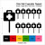 TA0612 Medical Bag Silhouette Party Wedding Birthday Acrylic Cupcake Toppers Decor 10 pcs