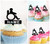 TA0624 Patient Silhouette Party Wedding Birthday Acrylic Cupcake Toppers Decor 10 pcs