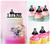 TC0084 I Love Chemistry Party Wedding Birthday Acrylic Cake Topper Cupcake Toppers Decor Set 11 pcs