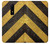 S2231 Yellow and Black Line Hazard Striped Case For OnePlus 6