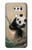 S2210 Panda Fluffy Art Painting Case For LG V30, LG V30 Plus, LG V30S ThinQ, LG V35, LG V35 ThinQ