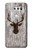 S2505 Reindeer Head Old Wood Texture Graphic Case For LG V30, LG V30 Plus, LG V30S ThinQ, LG V35, LG V35 ThinQ