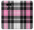 S3091 Pink Plaid Pattern Case For LG V30, LG V30 Plus, LG V30S ThinQ, LG V35, LG V35 ThinQ