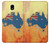 S2494 Australia Flag Map Rock Texture Case For Samsung Galaxy J3 (2018), J3 Star, J3 V 3rd Gen, J3 Orbit, J3 Achieve, Express Prime 3, Amp Prime 3
