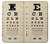 S2502 Eye Exam Chart Decorative Decoupage Poster Case For Samsung Galaxy J3 (2018), J3 Star, J3 V 3rd Gen, J3 Orbit, J3 Achieve, Express Prime 3, Amp Prime 3