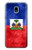 S3022 Haiti Flag Case For Samsung Galaxy J3 (2018), J3 Star, J3 V 3rd Gen, J3 Orbit, J3 Achieve, Express Prime 3, Amp Prime 3