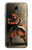 S0796 Japan Red Samurai Case For Samsung Galaxy J7 (2018), J7 Aero, J7 Top, J7 Aura, J7 Crown, J7 Refine, J7 Eon, J7 V 2nd Gen, J7 Star