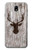S2505 Reindeer Head Old Wood Texture Graphic Case For Samsung Galaxy J7 (2018), J7 Aero, J7 Top, J7 Aura, J7 Crown, J7 Refine, J7 Eon, J7 V 2nd Gen, J7 Star