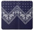 S3357 Navy Blue Bandana Pattern Case For iPhone 7, iPhone 8