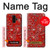 S3354 Red Classic Bandana Case For Samsung Galaxy S9 Plus
