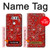 S3354 Red Classic Bandana Case For LG V30, LG V30 Plus, LG V30S ThinQ, LG V35, LG V35 ThinQ