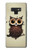 S0360 Coffee Owl Case For Note 9 Samsung Galaxy Note9