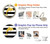 S2882 Black and White Striped Gold Dolphin Case For Note 9 Samsung Galaxy Note9