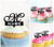 TA0724 M Letter Alphabet Silhouette Party Wedding Birthday Acrylic Cupcake Toppers Decor 10 pcs