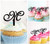 TA0724 M Letter Alphabet Silhouette Party Wedding Birthday Acrylic Cupcake Toppers Decor 10 pcs