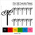 TA0724 M Letter Alphabet Silhouette Party Wedding Birthday Acrylic Cupcake Toppers Decor 10 pcs