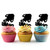 TA0777 Zodiac Aquarius Jug Silhouette Party Wedding Birthday Acrylic Cupcake Toppers Decor 10 pcs