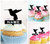 TA0784 Hummingbird Silhouette Party Wedding Birthday Acrylic Cupcake Toppers Decor 10 pcs